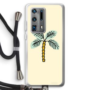 Palmboom: Huawei P40 Pro Plus Transparant Hoesje met koord
