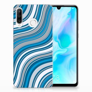 Huawei P30 Lite TPU bumper Waves Blue