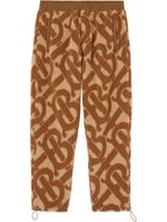 Burberry pantalon de jogging à motif monogrammé en jacquard - Tons neutres - thumbnail