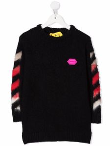 Off-White Kids robe à logo imprimé - Noir