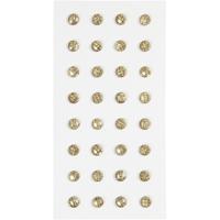 Creativ Company Strasstenen, d 8 mm, goud, 32 stuk/ 1 doos