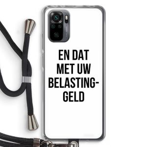 Belastinggeld: Xiaomi Redmi Note 10 Pro Transparant Hoesje met koord