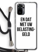 Belastinggeld: Xiaomi Redmi Note 10 Pro Transparant Hoesje met koord