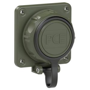 PC Electric 20351-8u Koppeling met randaarde PA6, ABS, PC 250 V Brons-groen (mat) IP66, IP68