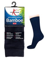 Bamboe sok lang blauw maat 47-50