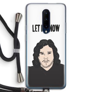 Let It Snow: OnePlus 7 Pro Transparant Hoesje met koord