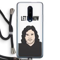 Let It Snow: OnePlus 7 Pro Transparant Hoesje met koord