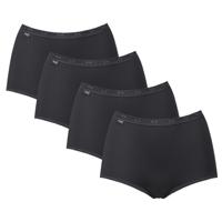 Sloggi Basic+ Maxi slip zwart 4-pack = 3+1 Sloggi Basic+ Maxi slip zwart 4-pack = 3+1