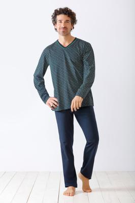 Geruite herenpyjama Hajo