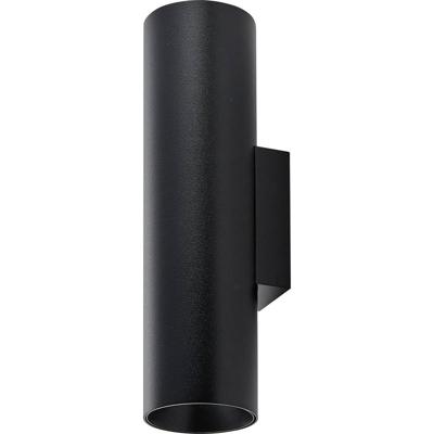 Deko Light Can IP20 up & down, 2x 7,5 W GU10, Schwarz 341344 Wandopbouwarmatuur GU10 7.5 W Zwart