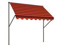Angerer Klemluifel (Bruin/oranje gestreept, 250 cm breit)