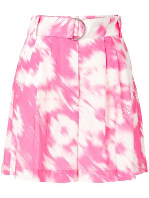 MSGM short imprimé à taille ceinturée - Rose MSGM short imprimé à taille ceinturée - Rose
