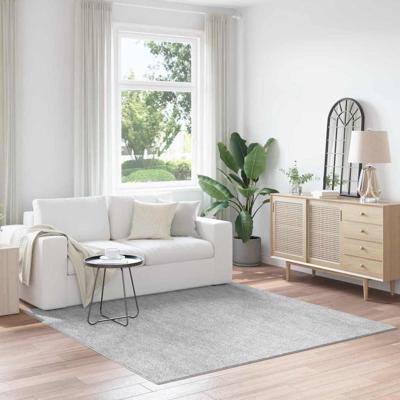 Antislip Shaggy Tapijt Grijs 200 x 200 cm PP
