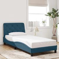 Bedframe zonder matras fluweel blauw 80x200 cm