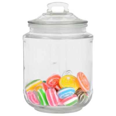 Alessandro Snoeppot/voorraadpot - met deksel - luchtdicht - glas - 1200 ml - D12 x H19 cm