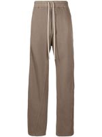 Rick Owens DRKSHDW pantalon en coton à coupe droite - Marron - thumbnail