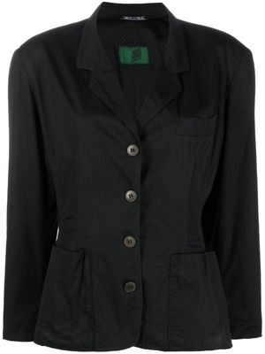 Jean Paul Gaultier Pre-Owned blazer à revers crantés étroits (années 1980) - Noir