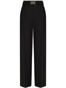 Dolce & Gabbana pantalon évasé à taille haute - Noir