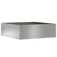 VidaXL Tuinrand zilver 40 x 40 x 13 cm gegalvaniseerd staal