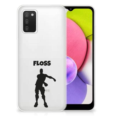 Samsung Galaxy A03S Telefoonhoesje met Naam Floss Samsung Galaxy A03S Telefoonhoesje met Naam Floss