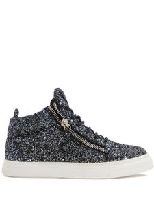 Giuseppe Zanotti baskets montantes Kriss à paillettes - Bleu