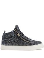 Giuseppe Zanotti baskets montantes Kriss à paillettes - Bleu - thumbnail