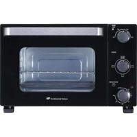 CONTINENTAL EDISON CEMF22B - Miniforno elettrico 22L nero - 1300W - Girarrosto, Convezione naturale