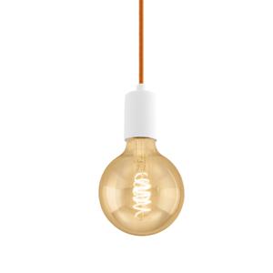 Eglo Hanglamp Yorth pendel wit met oranje snoer 32529