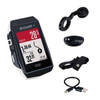 GPS Fietscomputer Sigma ROX 11.1 EVO GPS HR set met korte Butler stuurhouder - wit - thumbnail