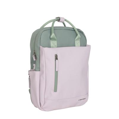 New Rebels Ferron Miami Rugzak 9L Waterafstotende Laptop Rugtas 13 inch Schooltas en Werktas van PU Nylon Comfortabel Lila