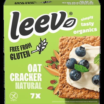 Leev Oat Free from Gluten Cracker Natural 7 Stuks 100 g bij Jumbo