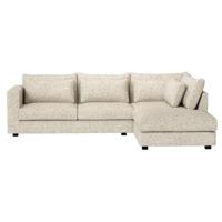 Leen Bakker - Hoekbank Chelsea Rechts - Poppy - Stof - Beige - 214x294x90 Cm
