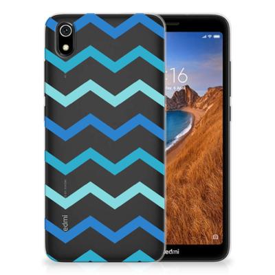 Xiaomi Redmi 7A | TPU bumper | Zigzag Blauw