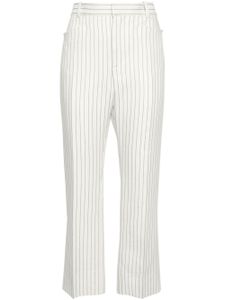 TOM FORD pantalon droit à rayures - Blanc