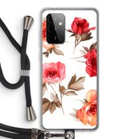 Roosjes: Samsung Galaxy A72 5G Transparant Hoesje met koord