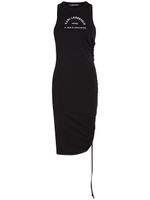 Karl Lagerfeld logo-print sleeveless dress - Noir