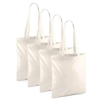 Draagtasje met hengsels - 10x - naturel - 42 x 38 cm - katoen - 10 liter - boodschappen - gymtas Draagtasje met hengsels - 10x - naturel - 42 x 38 cm - katoen - 10 liter - boodschappen - gymtas