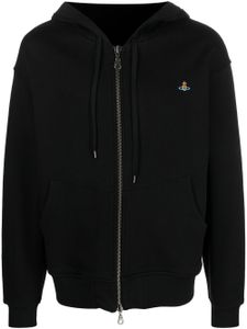 Vivienne Westwood hoodie zippé à motif Orb - Noir