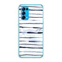 Ink Stripes: Oppo Find X3 Lite Transparant Hoesje