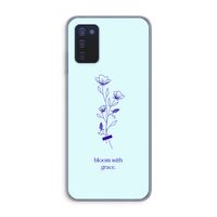 Bloom with grace: Samsung Galaxy A03s Transparant Hoesje