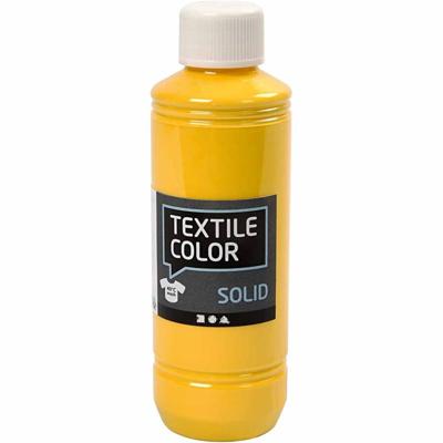 Creativ Company Textile color dekkende textielverf - geel, 250ml