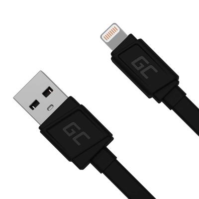 Green Cell KABGC02 Lightning-kabel 0,25 m Zwart