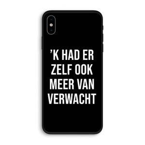 Meer verwacht - Zwart: iPhone XS Biologisch afbreekbaar hoesje