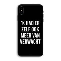 Meer verwacht - Zwart: iPhone XS Biologisch afbreekbaar hoesje