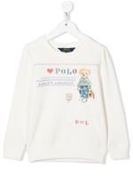 Ralph Lauren Kids sweat Polo Bear à logo brodé - Blanc - thumbnail