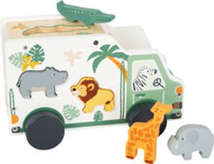 Safari dieren speelgoedwagen