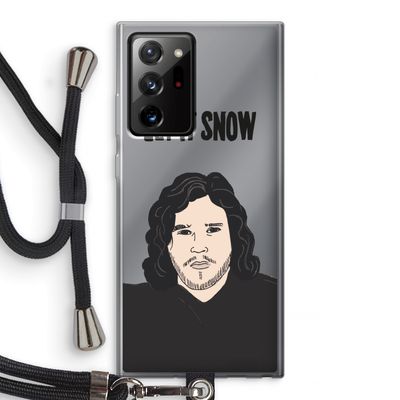 Let It Snow: Samsung Galaxy Note 20 Ultra / Note 20 Ultra 5G Transparant Hoesje met koord