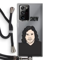 Let It Snow: Samsung Galaxy Note 20 Ultra / Note 20 Ultra 5G Transparant Hoesje met koord