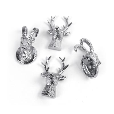 Trendform Magneten Alpine - set van 4 - zilver