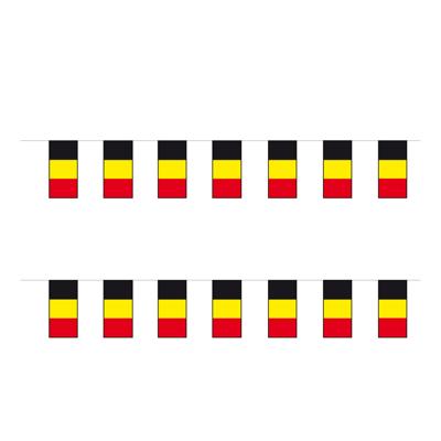 Slinger Belgie - 2x - 4 meter - papier - brandvertragend - Belgische vlag - feestartikelen